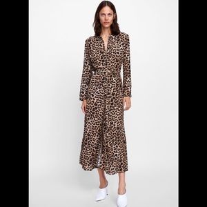 🐆Zara Leopard Maxi Dress